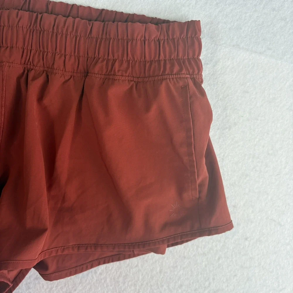 OFFLINE by Aerie hot stuff Lined Athletic Shorts Red Pockets Women's Medium